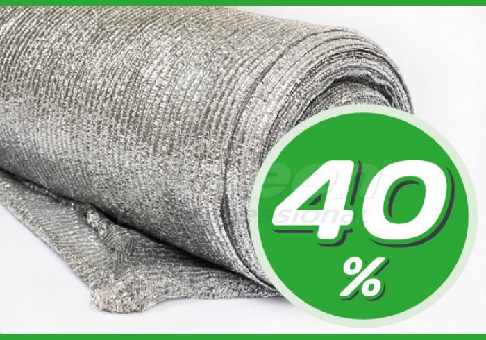 Сітка затінювальна 40% срібна