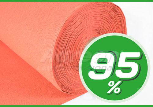 Сітка затінювальна 95% помаранчева