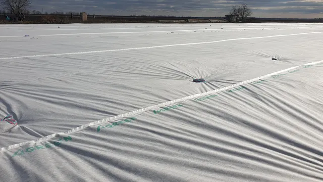 Полотно AGREEN і точки його фіксації на полі