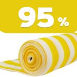 Сітка затіняюча біла-жовта 95%