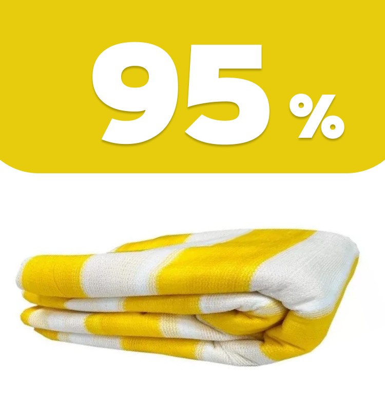 Сітка затіняюча біла-жовта 95%