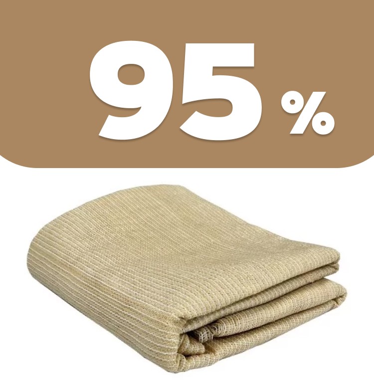 Сітка затіняюча бежева 95%