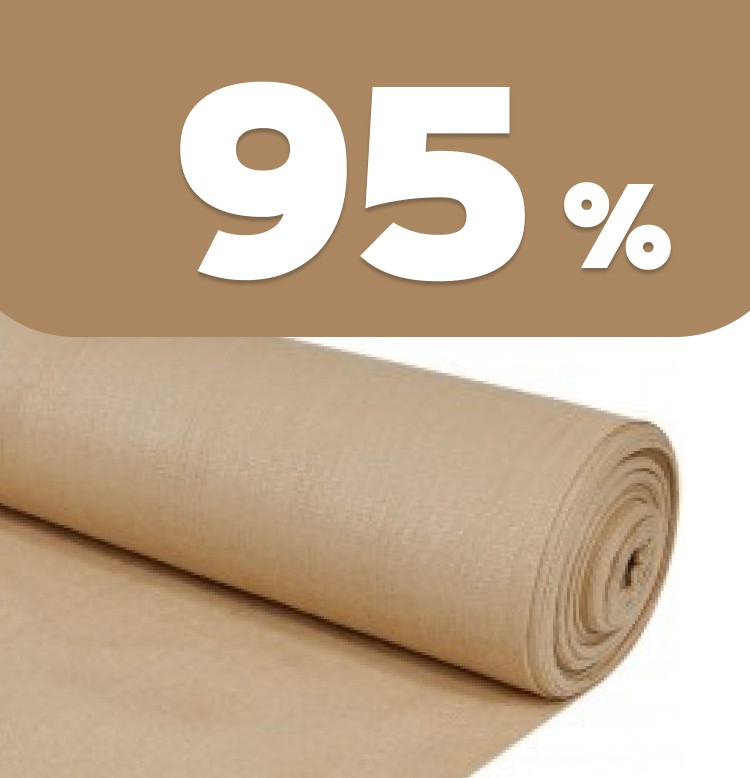 Сітка затіняюча бежева 95%
